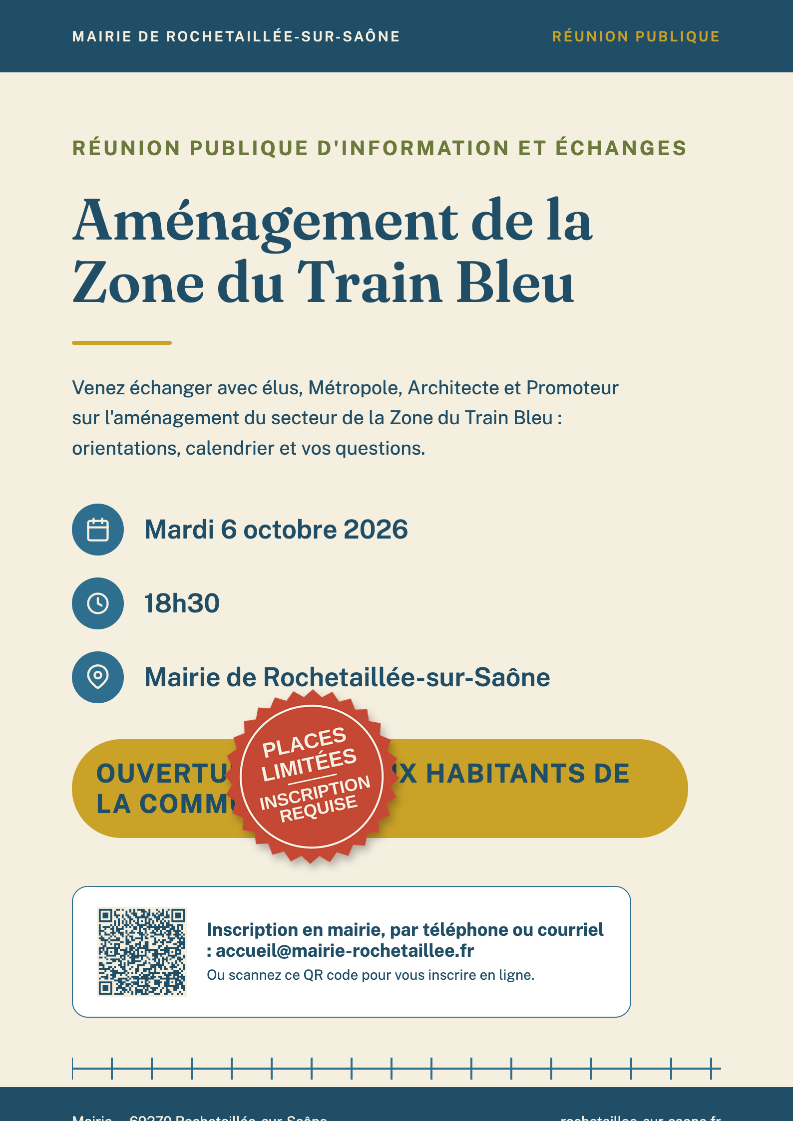 affiche train bleu sticker V2